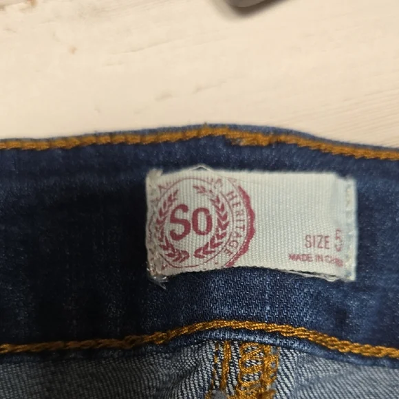 SO  Dark Blue Jean Shorts - Picture 2 of 3